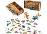 Puzzle Di Legno Puzzle Volpi Elementi Blocchi Forme 21 El. Puz-42121