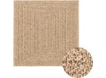 Vidaxl Tappeto Zizur 120X120 Cm Effetto Juta Per Interni Ed Esterni