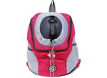 Borsa Da Trasporto Per Cani Zaino Per Cani A Mani Libere Borsa Da Viaggio Per Animali Domestici Regolabile Per Cani Di Piccola Media Taglia Gatti Rosso L