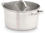 Pentola Con Coperchio Kinvara 17712/DO3 Colore Argento 31,7 X 16,5 X 24 Cm
