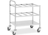 Carrello Di Trasporto Royal Catering - Acciaio Inox - Per 24 X Gn 1/6 - 450 Kg -