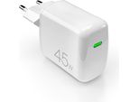 Caricabatterie Da Rete Puro Super Mini 45W Pd Gan Usb-C - Bianco