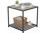 Relaxdays Tavolino Industriale Con Ripiano