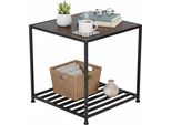 Relaxdays Tavolino Industriale Con Ripiano