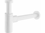 Sifone Per Lavabo 5/4", Scarico 32 Mm, Rotondo, Bianco Opaco"