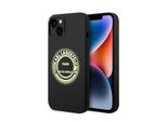 Karl Lagerfeld Klhcp14Msrsgrck Custodia Rigida Per Iphone 14 Plus / 15 Plus 6.7 Nero/Nero Silicone Rsg