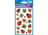 Avery Zweckform® 53558 Adesivi Decorativi Z-Design, Coccinella Fortunata, 3 Fogli/57 Adesivi(S)