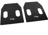 Piastre Intercambiabili Piastre In Acciaio Con Maniglie 2 X 2,5 Kg Per Gilet Di Peso