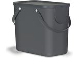 Rotho Albula Cestino 25 Litri 40X23,5X34 Cm Antracite