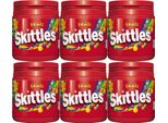 Skittles Fruits, Caramelle Gommose Con Rivestimento Croccante 125 G, Confezione Da 6 Pz