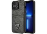 Guess Guhcp13Lp4Tpk Custodia Rigida Per Iphone 13 Pro / 136,1 Czarny/Nero 4G Triangolo Logo Cardslot