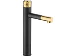 Mexen Diamond Rubinetto Lavabo Alto, Nero/Oro - 71510-75