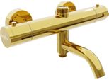 Mexen Kai Miscelatore Termostatico Per Vasca-Doccia, Oro - 77900-50