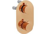 Mexen Kai Miscelatore Termostatico Da Bagno-Doccia A 3 Uscite, Oro Rosa - 77602-60