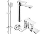 Mexen Royo DQ62 Set Da Bagno, Cromo - 72213DQ62-00