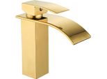 Mexen Aries Rubinetto Lavabo, Oro - 744800-50