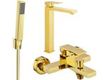 Mexen Uno R77 Set Da Bagno, Dorato - 71413R77-50