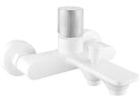 Mexen Royo One Rubinetto Da Bagno, Bianco/Cromo - 72231-22