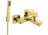 Mexen Cetus R77 Rubinetto Da Bagno Con Set Doccia, Oro - 74433R77-50