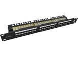 Solarix Patch Panel 24 X RJ45 CAT6 Utp S Vyvazovací LišTou 1U SX24L-6-UTP-BK-N