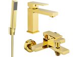 Mexen Uno R77 Set Da Bagno, Dorato - 71403R77-50