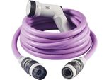 Fitt Ikon Tubo Da Giardino Allungabile Da 25 M Compatto E Leggero Pronto All'uso Con Pistola Multifunzione Lavander