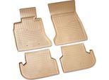 Tappetini In Gomma Per Bmw Serie 5 F10 F11 Berlina Touring | 2013-2017 | Beige Con Bordo