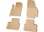 Tappetini In Gomma 3D Per Opel Meriva B | Bj 2010 - 2017 | Beige Con Bordo