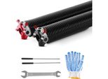 Molle Di Torsione Per Porte Da Garage Coppia Φ6,35XΦ50,8X813Mm - Aste Di Avvolgimento Incluse - Ricambi Per Porte Da Garage - Kit Di Molle Per Porte Da Garage - Molle Per Porte Da Garage Durevoli E Affidabili
