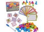 Set Didattico Di Grandi Dimensioni Per Imparare A Contare I Colori Gioco Montessoriano Carte Sorter