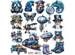 Adesivi Decorativi Aufkleber - Scraplove - Steampunk 1