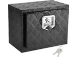 Succebuy Cassetta Sottoscocca Per Camion, Cassetta Per Attrezzi In Alluminio Per Impieghi Gravosi Da 18" X 12"" X 14"" Con Piastra Diamantata, Serratura E Chiave, Custodia Impermeabile Per Rimorchi Con Chiusura A T Per Camion, Furgoni, Rimorchi"