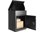 Cassetta Per Pacchi 44 X 35 X 58,3 Cm Cassetta Per Pacchi In Acciaio Per Pallet 15-20 Kg Cassetta Per Lettere Postbox Xxl Con Chiusura A Password All'interno Della Cerniera