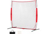 Rete Da Backstop Barricade, 283 X 107 X 212 Cm Rete Barriera Per Sport Con La Palla, Attrezzatura Portatile Per Esercitazioni Con Borsa Per Il Trasporto, Schermo Protettivo Per Allenamenti Di Baseball, Softball, Lacrosse, Calcio, Hockey
