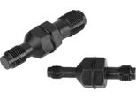 2Pcs Acciaio Al Carbonio Filettatura Inserto Rubinetto Set M10*1.0 / M12*1.25 M14*1.5 / M18*1.5