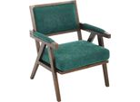 Aiorber Sedia Da Salotto In Tessuto Moderna Di Metà Secolo Con Struttura In Legno, Seduta Imbottita, Ideale Per Soggiorno, Camera Da Letto, Ufficio - GrüN