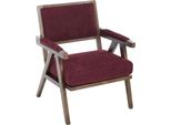 Aiorber Sedia Da Salotto Moderna In Tessuto Con Struttura In Legno, Seduta Imbottita, Ideale Per Soggiorno, Camera Da Letto, Ufficio - Rosarot