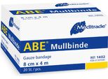 Meditrade® 1403 Meditrade® Mullbinden Abe® 1403 Weiß 10,0 Cm X 4,0 M, 20 St.