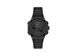 Digitaluhr Lacoste "LC33", Schwarz, Grau, Armbanduhren, Damen, Digitaluhr, Quarzuhr, Armbanduhr, Damenuhr, Herrenuhr, Silikonarmband, Digital