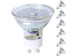 Zmh Led GU10 Lampadina Bianco Caldo 6Pcs - 4,8W Bianco Caldo 3000K Angolo Di Emissione 110°Spot