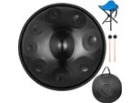Vevor D Minor 9 Toni 22 Pollici Handpan Tankdrum Tamburo A Mano Famiglia Tamburo Strumento Vibrazione Nero