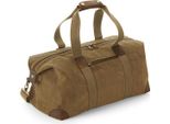 Quadra QD650 | Heritage Waxed Canvas Holdall, 26 X 48 X 24 Cm - Colore: Desert Sand - Misure: 48 X 26 X 24 Cm