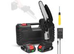 Mini Motosega A Batteria 21V Da 6 Pollici, Sega Portatile Per Rami Con Una Sola Mano Con Motore A Spazzole Per Giardinaggio, Potatura Di Alberi Da Frutto E Spaccatura Di Legno