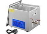 Vevor Pulitore Ad Ultrasuoni 15L Pulitore Ad Ultrasuoni In Acciaio Inox Con Riscaldatore 360W Bagno Ad Ultrasuoni