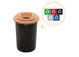 Plafor Eco Bin 50L - Riciclaggio - Marrone