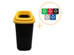 Pattumiera Plafor Sort 28L - Riciclaggio - Giallo