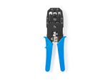 Pinze A Crimpare | CAT5 / Cat5E / CAT6 / Cat6A / RJ10 / RJ11 / RJ45 | Taglio / Spelatura / Pinze | Abs / Acciaio | Blu