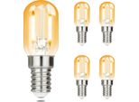 Zmh 4 Pezzi Lampadina E14 Led Bianco Caldo Vintage T22 Led Lampadina Lampada E14 Lampadine Edison 2W 2700K Lampadine