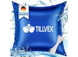 Tillvex® Cuscino Invernale Per Piscina Xxl 2 Pezzi - 120X120Cm Blu | Cuscino D'aria Incl. Kit Di Riparazione | Cuscino Invernale Con Valvola Di Sicurezza | Cuscino Per Piscina Cuscino Di Copertura Per Piscina Doppia Cucitura