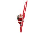 Decorazione Natalizia Regalo Scalata Elettrica Babbo Natale Bambola Giocattolo Con Musica Buon Natale Albero Appeso Decorazione, Stile 1, Pvc